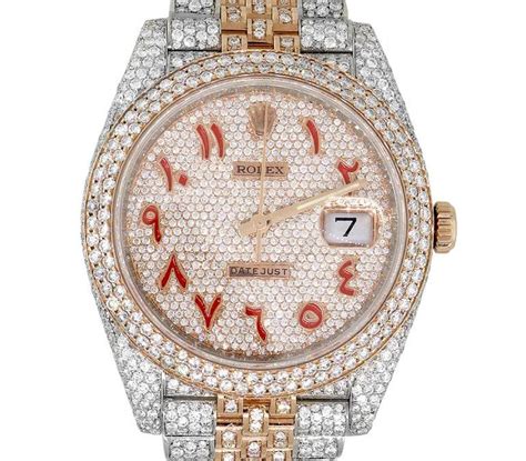 rolex with diamonds all over|rolex diamond bezel prices.